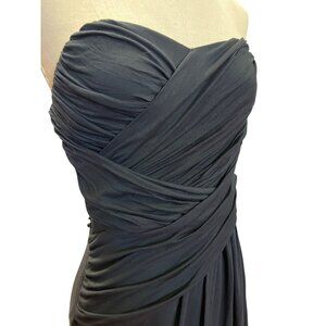 Strapless Black Ruched Dress By Express Size M Made In Philippines Short Prom Ho